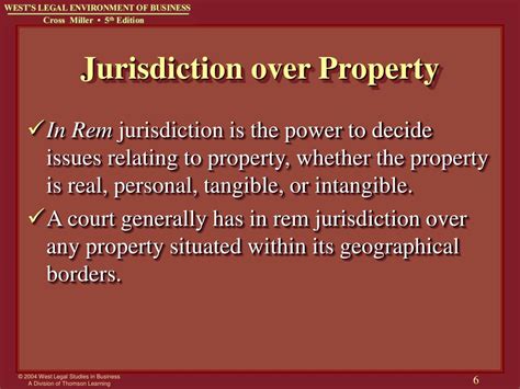 Property Jurisdiction